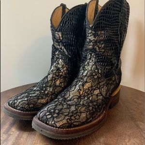 Ferrini Glitter and Lace Cowboy Boots